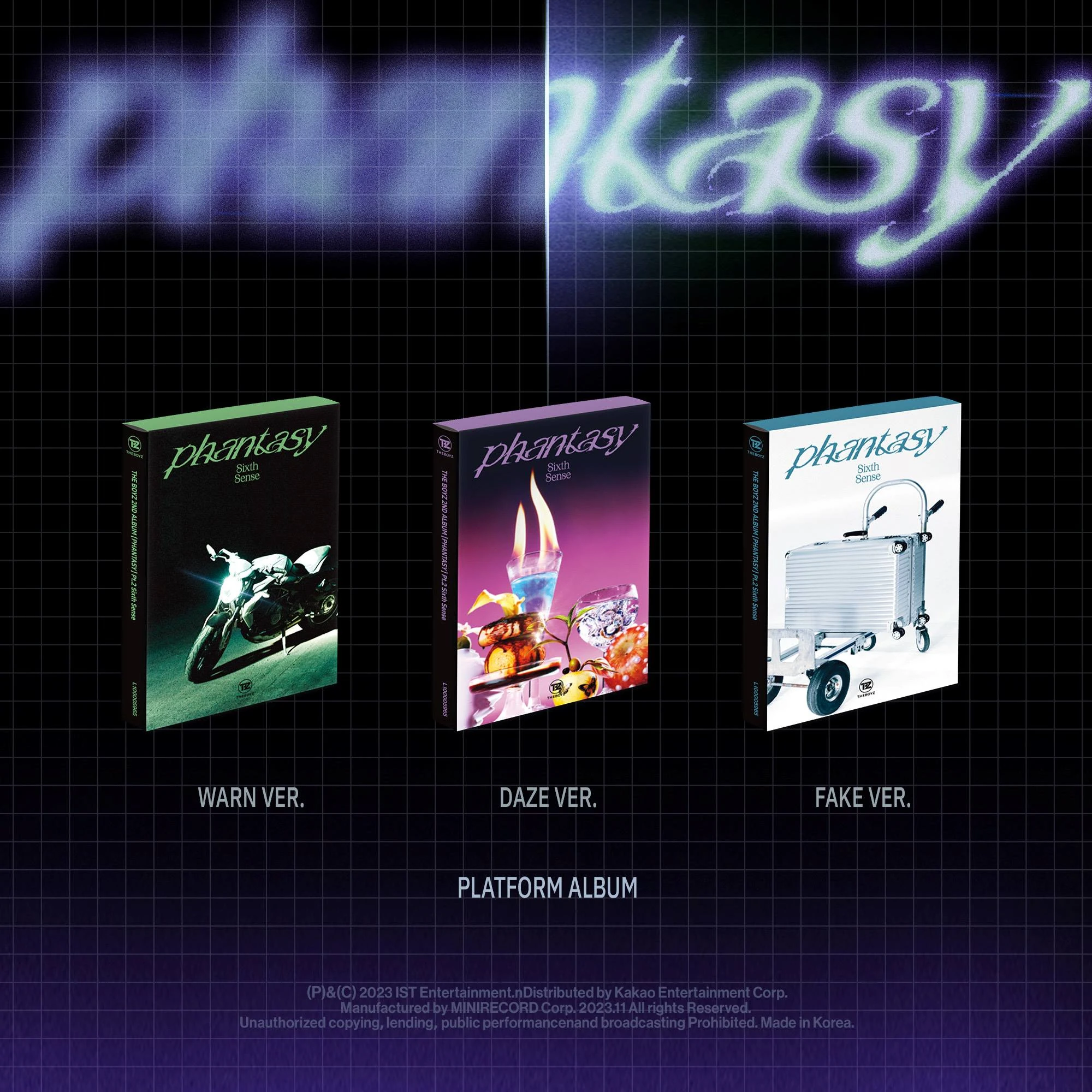 THE BOYZ The 2nd Full Album [Phantasy_ Pt.2 Sixth Sense] (3 SET 